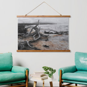 Natuurlijke krachten van Lake Tyrrell Hangend Wandkleed