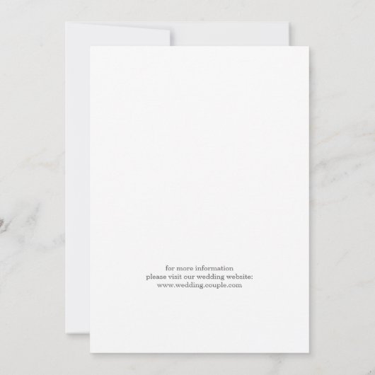 Natuurlijke krans bruiloft uitnodiging (Achterkant)