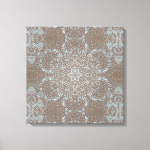 Natuurlijke kunst steen & zand canvas afdruk