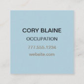 Natuurlijke kunst steen & zand vierkante visitekaartje (Achterkant)