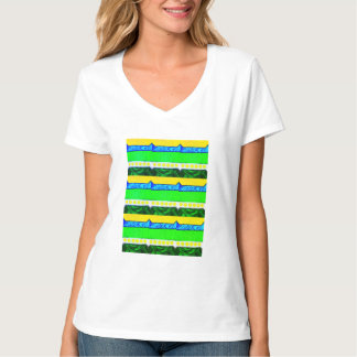 Natuurlijke lagen mooie zomervakanties t-shirt