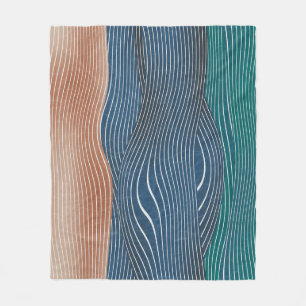 Natuurlijke landschapsheuvels: naadloos patroon. fleece deken