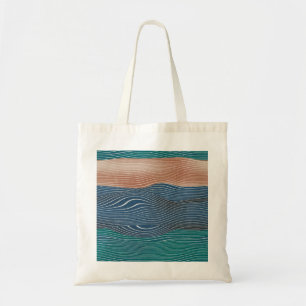 Natuurlijke landschapsheuvels: naadloos patroon. tote bag