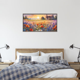 Natuurlijke landschapskunst canvas afdruk