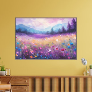 Natuurlijke landschapskunst canvas afdruk