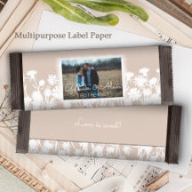 Natuurlijke Licht Beige Bruiloft Snoep Bar Wrapper