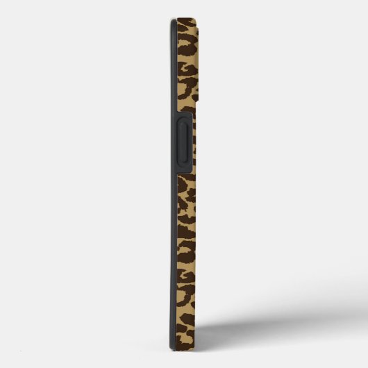 Natuurlijke luipaard Afdrukken Aangepaste monogram Case-Mate iPhone Case (Achterkant / Rechts)