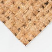 Natuurlijke makreel met bruine kleur, getextureerd fleece deken (Hoek)