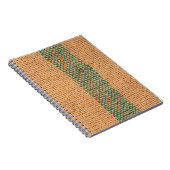 Natuurlijke makreel met bruine kleur, getextureerd notitieboek (Rechterzijde)