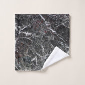 Natuurlijke marmeren steen in grijze tinten bad handdoek (Wasdoekje)