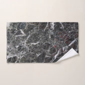 Natuurlijke marmeren steen in grijze tinten bad handdoek (Handdoek)