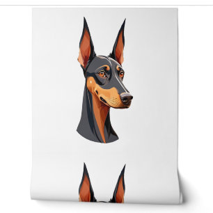 Natuurlijke oor Doberman Behang