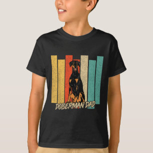 Natuurlijke Oor Doberman Hond Papa Hond Eigenaar V T-shirt