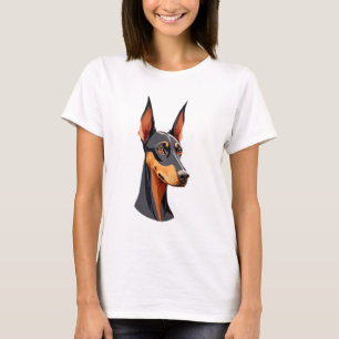 Natuurlijke oor Doberman T-shirt