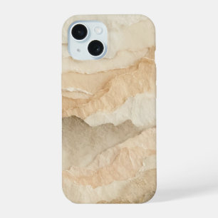 Natuurlijke Organische Getextureerde Gescheurde La iPhone 15 Hoesje