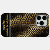 Natuurlijke patronen van slangenhuiden in het lich Case-Mate iPhone case (Achterkant (horizontaal))