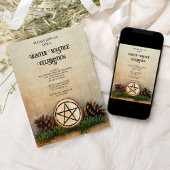 Natuurlijke Pijnstok en takken Winterzonnewende Kaart