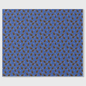 Natuurlijke Pinecone Snowflake Pattern Wrapping Pa Cadeaupapier (Vlak)