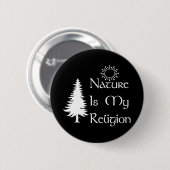 Natuurlijke religie ronde button 5,7 cm (Voorkant /achterkant)