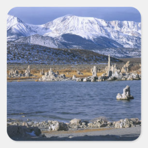 NATUURLIJKE RESERVE VAN DE STAAT MONO LAKE TUFA, VIERKANTE STICKER
