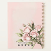 Natuurlijke Roos etherische oliën Waterverf Bloeme Planner (Achterkant)