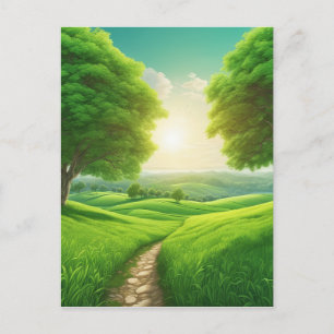 Natuurlijke schilderachtig panorama's zijn een van briefkaart