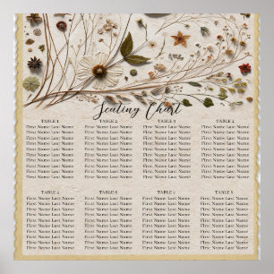Natuurlijke Schoonheid Botanische Bloemen & Blader Poster