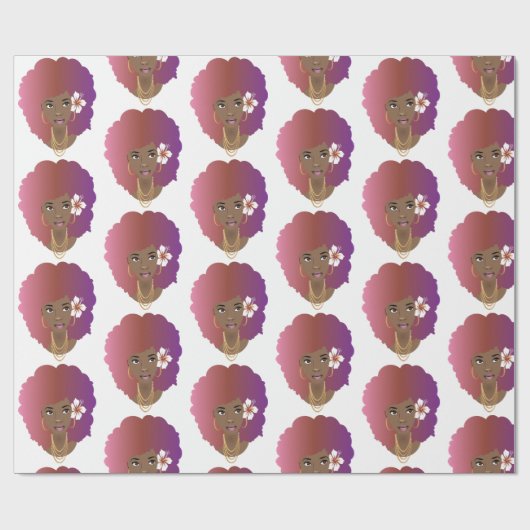 Natuurlijke schoonheid cadeaupapier (Vlak)