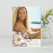 Natuurlijke Schoonheid Foto Afstuderen Aankondigin Aankondiging (Staand voorkant)