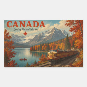 Natuurlijke schoonheid van Canada Rechthoekige Sticker