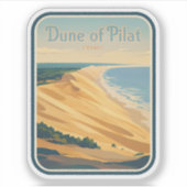 Natuurlijke schoonheid van de duin van Pilat-Franc Sticker (Voorkant)