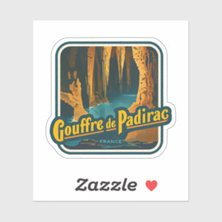 Natuurlijke schoonheid van Gouffre de Padirac-Fran Sticker