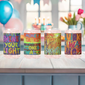 Natuurlijke schoonheid van het milieu blikvorm glas