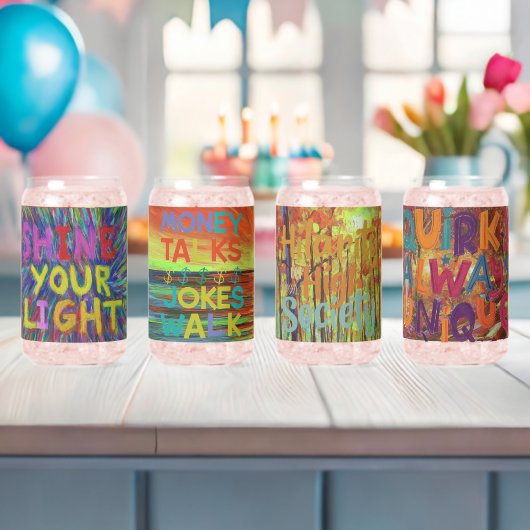 Natuurlijke schoonheid van het milieu blikvorm glas (Insitu (Baby Shower))