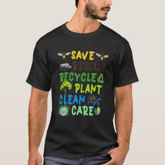Natuurlijke sparen Redding Recyclen Plant Schone Z T-shirt