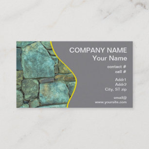 Natuurlijke steenbuitenkant visitekaartje