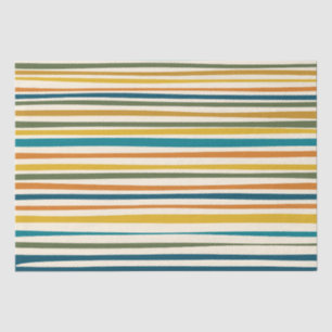 Natuurlijke Stripes Modern esthetisch kleurrijk pa Tissuepapier