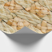 natuurlijke strotextuur  cadeaupapier (Hoek)