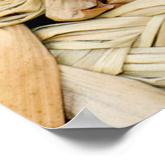 natuurlijke strotextuur poster (Hoek)