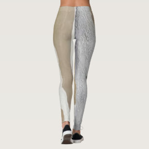 Natuurlijke sycamore boomschors leggings
