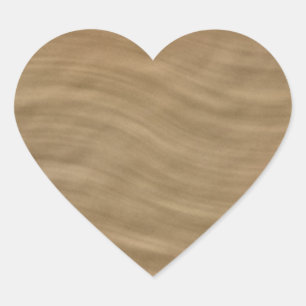 Natuurlijke Tan Sandstone Kijk achtergrond Hart Sticker