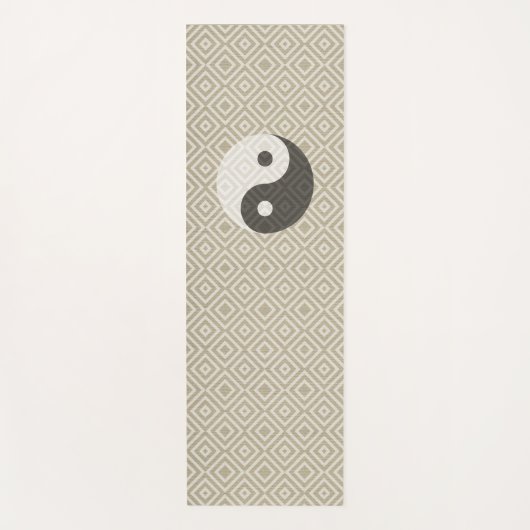 Natuurlijke textuur Yin Yang Boho Style Yogamat (Voorkant)