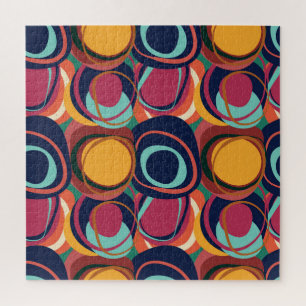 Natuurlijke vorm Naadloos: Abstracte cirkelschoonh Legpuzzel