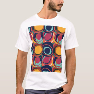 Natuurlijke vorm Naadloos: Abstracte cirkelschoonh T-shirt