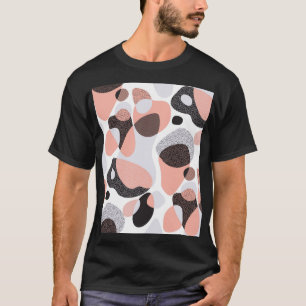 Natuurlijke vormen: Geometrische naadloze textuur. T-shirt