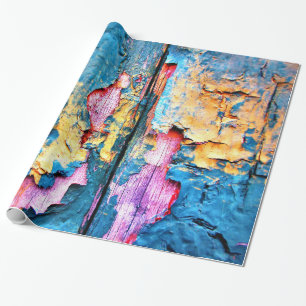 Natuurlijke Weathergevolgen Oude Boards 3D textuur Cadeaupapier