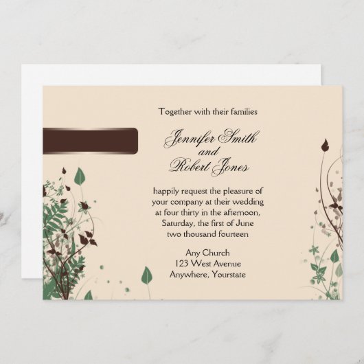 Natuurlijke weddenschap in Ivoorkust en bruine bru Kaart (Voorkant / Achterkant)