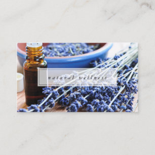 Natuurlijke Wellness Lavender Essential Oils Visitekaartje