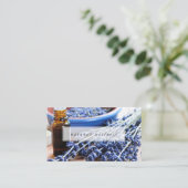 Natuurlijke Wellness Lavender Essential Oils Visitekaartje (Staand voorkant)