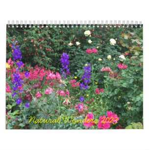 Natuurlijke wonderen inspirerend kalender